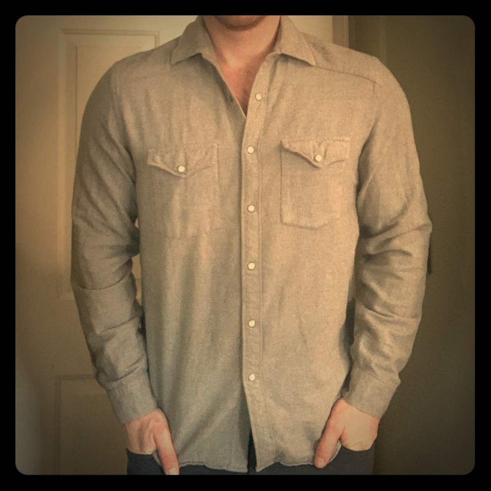Gap Heather Grey Long Sleeve